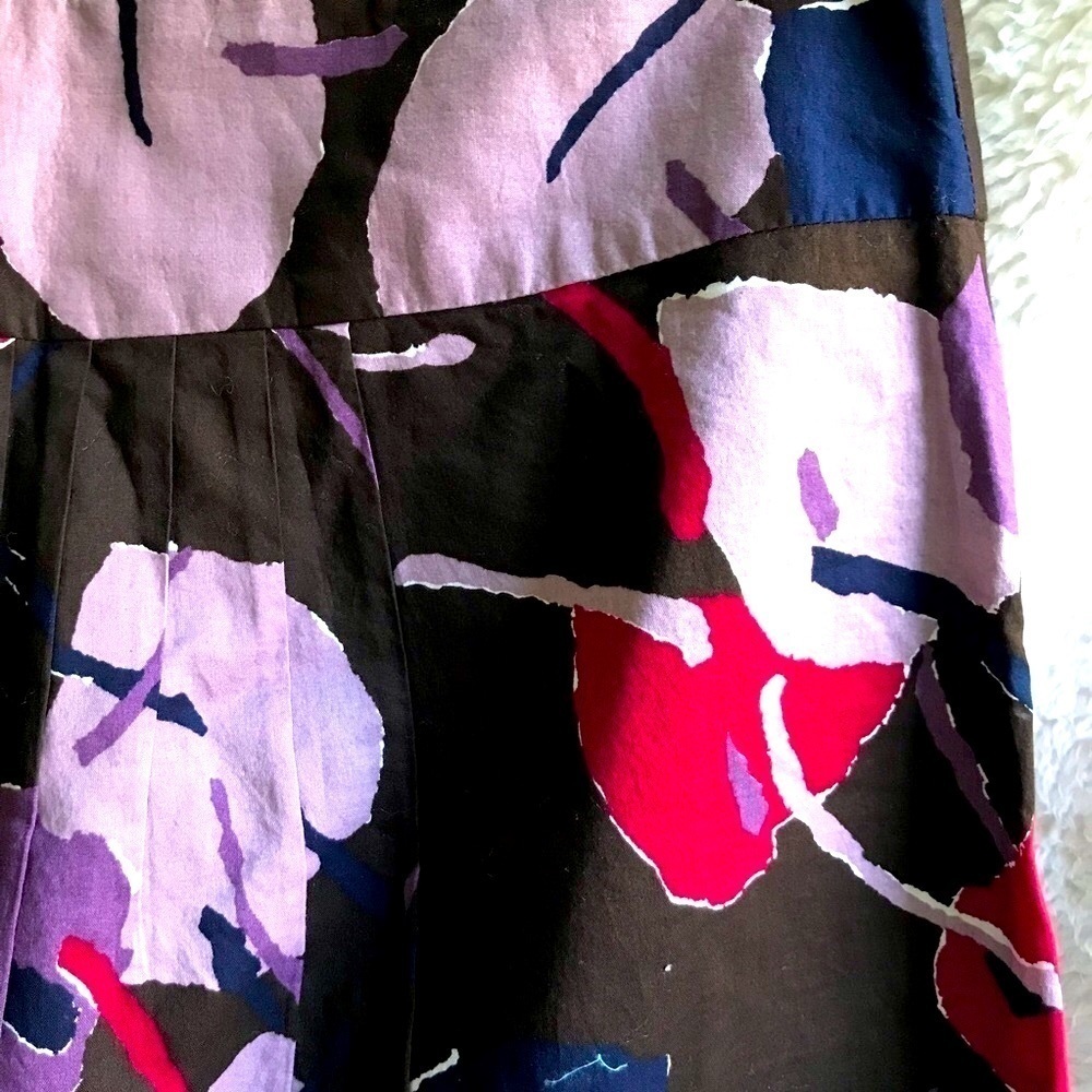 MOSSIMO A-line multi color cotton skirt Size 6 - Picture 2 of 9